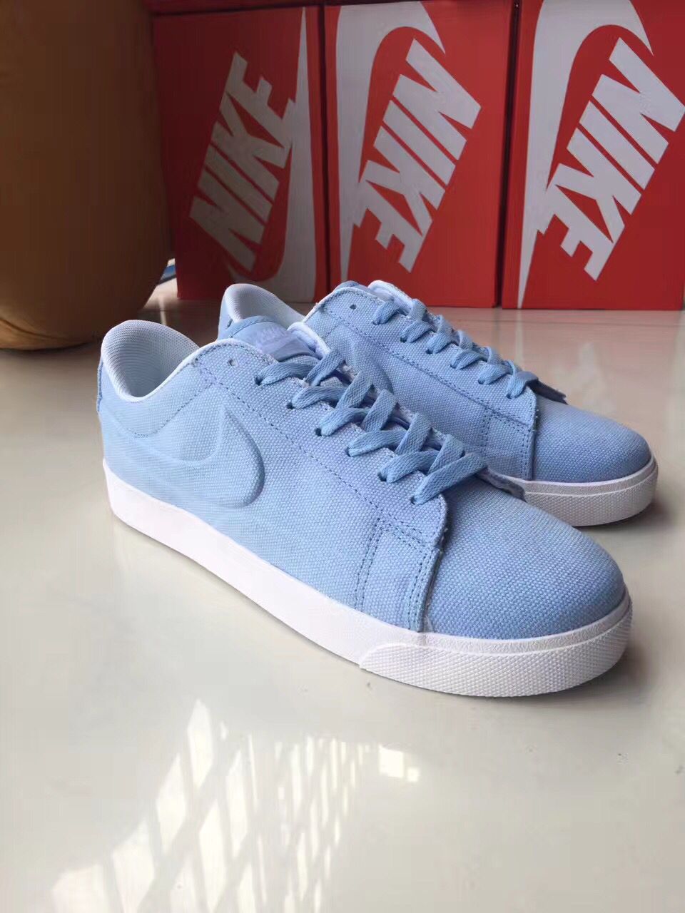 Nike Blazer 4 Low Blue White Shoes